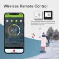BHT-002 Smart WiFi-termostat for varmtvannsbereder med berøringsskjerm - svart