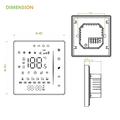 BHT-006GAW Smart termostat for vannbasert gulvvarme - Wi-Fi, Tuya-appen, stemmestyring - hvit