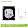 BHT-006GAW Smart termostat for vannbasert gulvvarme - Wi-Fi, Tuya-appen, stemmestyring - hvit