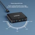 BK-124D 240W ladestasjon for skrivebordet med uttrekkbar USB-C-kabel - 2x USB-C, 2x USB-A