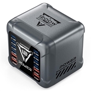 BK-127D 12-ports ladestasjon for skrivebord, 1200W - svart