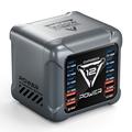 BK-127D 12-ports ladestasjon for skrivebord, 1200W - svart