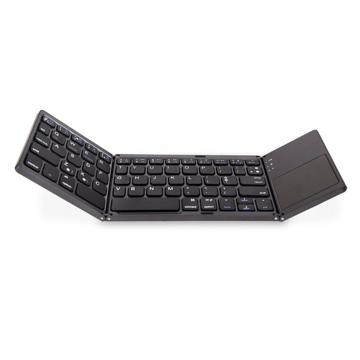 Sammenleggbart Trådløst Tastatur med Styreplate BK06 - Sort