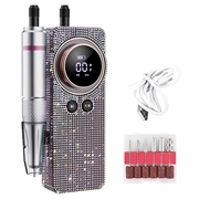 BLUEQUE BQ-108 elektrisk neglefil med diamantdesign for gel og akryl - 35 000 o/min