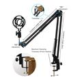 BM-700 Mikrofon med justerbar arm og popfilter for podcaster og streaming