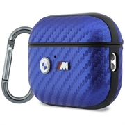 AirPods Pro 3 BMW M Carbon Metal Logo-etui - lyseblått