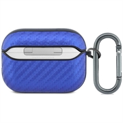 AirPods Pro 3 BMW M Carbon Metal Logo-etui - lyseblått