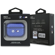 AirPods Pro 3 BMW M Carbon Metal Logo-etui - lyseblått
