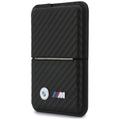 BMW M Carbon Metal Logos MagSafe lommebok med kortholder - svart
