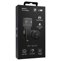BMW M Edition Rask Billader med USB-C PD, USB-A QC3.0 - 36W - Svart
