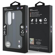 Samsung Galaxy S26 Ultra BMW M Perforated Stripes and Metal Logo magnetisk-deksel - blå / svart