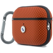 AirPods Pro 3 BMW Textured Sign Kevlar Metal Logo-etui - oransje