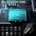 BT-S3 IPX6 Bluetooth-hodesett for motorsykkelhjelm med håndfri samtale, FM-radio
