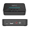 BT200 NFC Bluetooth 5.0-lydmottaker - AUX 3.5mm og RCA-adapter - svart