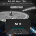 BT200 NFC Bluetooth 5.0-lydmottaker - AUX 3.5mm og RCA-adapter - svart
