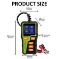 BT30 batteritester og -analysator for biler, motorsykler og lastebiler - 1.8", 6V/12V/24V