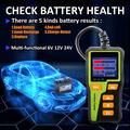 BT30 batteritester og -analysator for biler, motorsykler og lastebiler - 1.8", 6V/12V/24V
