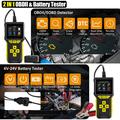 BT80 2-i-1 OBD2-diagnoseskanner og batteritester - 6V-24V, 2.4" HD-TFT-skjerm