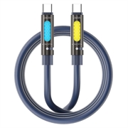 BWOO Aromaterapi USB-C/USB-C-ladekabel - 240W, 1.2m - mørkeblå