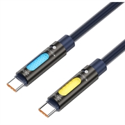 BWOO Aromaterapi USB-C/USB-C-ladekabel - 240W, 1.2m - mørkeblå