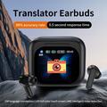 BY16 Smart stemmeoversettelse trådløse øretelefoner - 150+ språkoversetter - hvit
