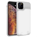 iPhone 11 Pro Backup Ladedeksel - 5200mAh - Hvit / Grå