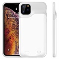 iPhone 11 Pro Backup Ladedeksel - 5200mAh - Hvit / Grå
