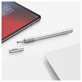 Baseus 2-i-1 Kapasitiv Touchscreen Stylus og Ballpoint Pen - Sølv