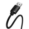 Baseus AirJoy USB 2.0 hane til hunn-forlengelseskabel - 0,5 m - Svart