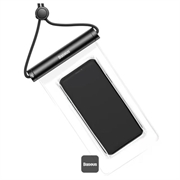 Baseus AquaGlide BS-PC030 vanntett mobildeksel - IPX8 - 7.2" - svart / gjennomsiktig
