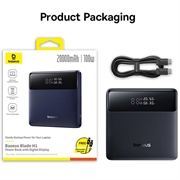 Baseus Blade H1 20000mAh Powerbank - 100W - Svart