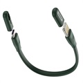 Baseus Bracelt USB Type-C-kabel CATFH-06B - 22cm, 5A - Mørkegrønn