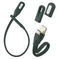 Baseus Bracelt USB Type-C-kabel CATFH-06B - 22cm, 5A - Mørkegrønn
