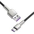 Baseus Cafule Metal Series USB-A til USB-C-kabel - 66W, 1m - Svart