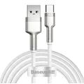 Baseus Cafule Metal Series USB-A til USB-C-kabel - 66W, 2m - hvit