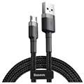 Baseus Cafule MicroUSB Kabel CAMKLF-CG1 - 2m - Grå / Svart