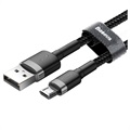 Baseus Cafule MicroUSB Kabel CAMKLF-CG1 - 2m - Grå / Svart