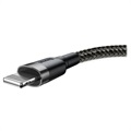 Baseus Cafule USB 2.0 / Lightning Kabel - 1m - Svart / Grå