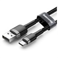 Baseus Cafule USB 2.0 / Type-C Kabel CATKLF-CG1 - 2m - Svart / Grå