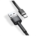 Baseus Cafule USB 2.0 / Type-C Kabel CATKLF-CG1 - 2m - Svart / Grå