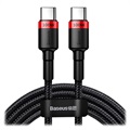 Baseus Cafule USB-C Kabel - 2m - Rød / Svart