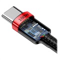 Baseus Cafule USB-C Kabel - 2m - Rød / Svart