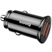Baseus sirkulær 2xUSB QC3.0 5A 30W billader CCALL-YD01 - svart