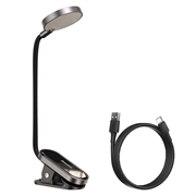 Baseus Comfort Reading Mini Clip-lampe DGRAD-0G - mørkegrå