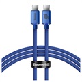 Baseus Crystal Shine USB-C / USB-C Kabel CAJY000603 - 1.2m - Blå