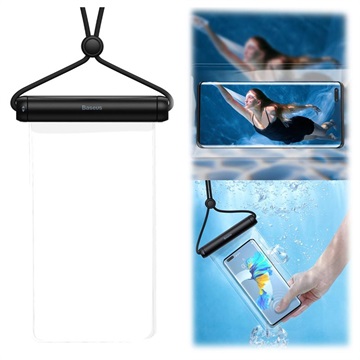 Baseus Cylinder Slide Vanntett Mobilpose med Touch ID - 7.2" - Svart