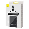 Baseus Cylinder Slide Vanntett Mobilpose med Touch ID - 7.2" - Svart