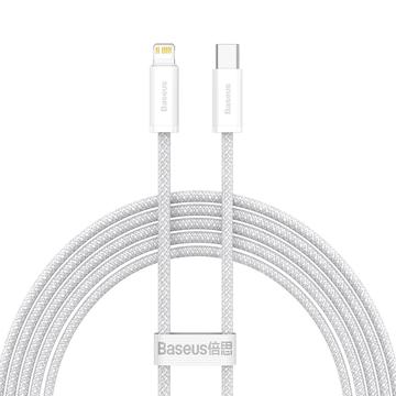 Baseus Dynamic Series Nylonflettet USB-C til Lightning-kabel - 20W, 2m - Hvit