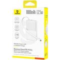 Baseus EnerFill Bipow2 Pro 10000mAh powerbank med USB-C-kabel - hvit