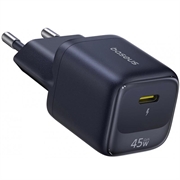 Baseus EnerFill FN22 45W USB-C GaN-vegglader - PD/QC hurtiglading - svart